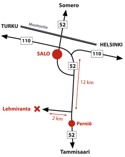 Ajo-ohje kaaviokarttakuvana